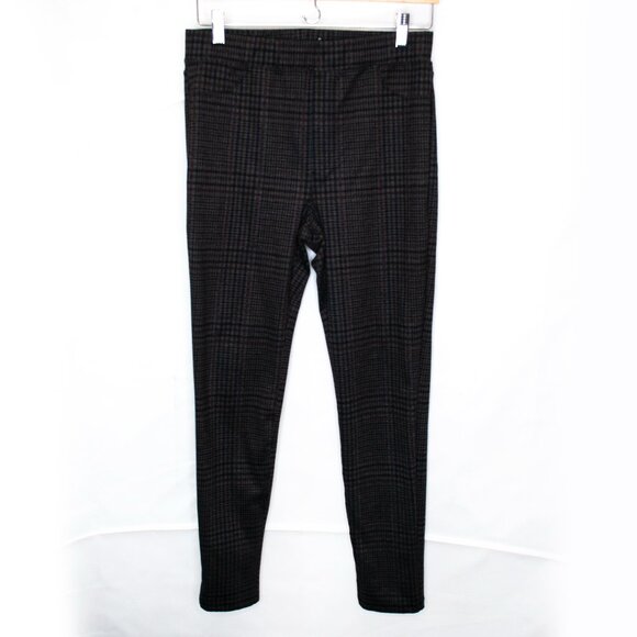 Sanctuary x Anthropologie Ponte Knit Pull On Pants Womens Medium M Plaid 0408X - Picture 1 of 5
